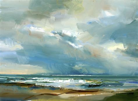 Pin on Cuadros in 2024 | Seascape paintings, Abstract art landscape ...