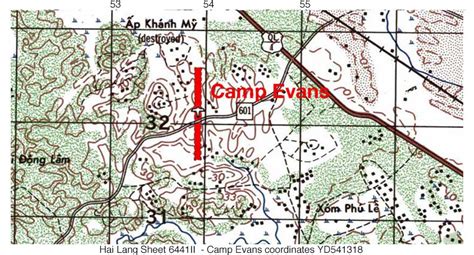 Camp Evans Vietnam Map