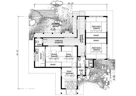 the floor plan for this modern house