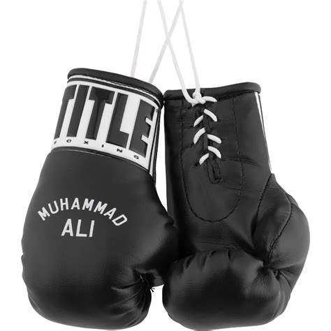 Title Boxing 5" Authentic Detailed "Muhammad Ali" Mini Lace Up Gloves ...