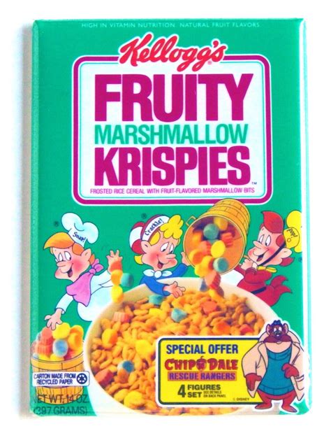 Fruity Marshmallow Rice Krispies FRIDGE MAGNET cereal box | eBay