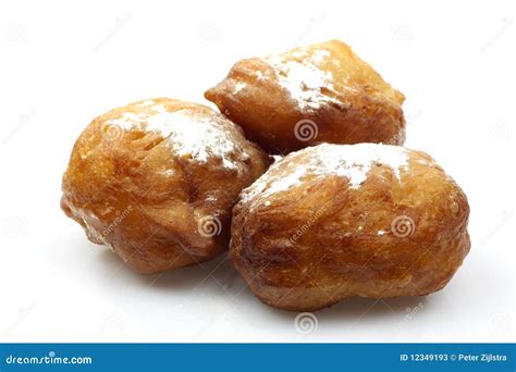 Powdered Dutch oliebollen stock image. Image of dutch - 12349193