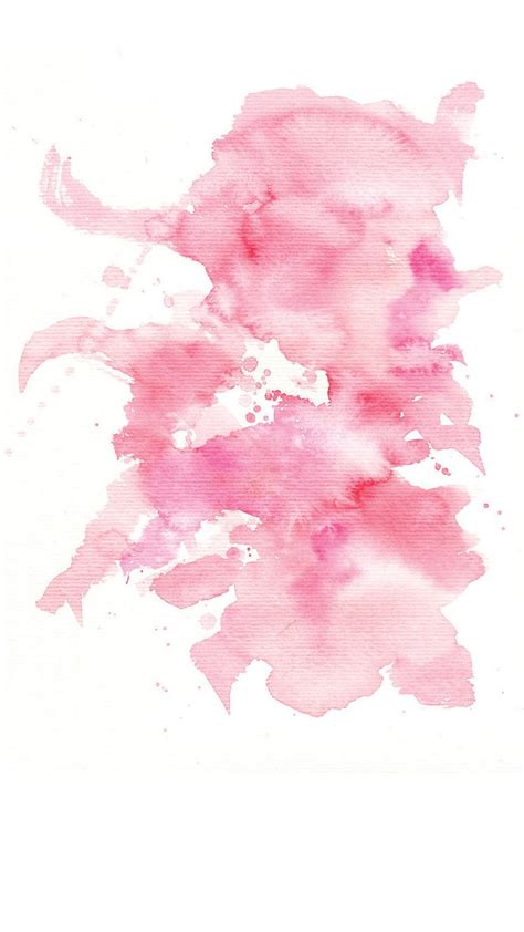 Pink Watercolor Stain Wallpaper