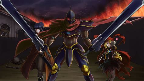 Overlord Anime Characters Wallpaper Ainz Ooal Gown (center) Evileye ...