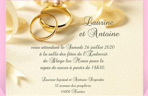 les plus belle carte d'invitation de mariage