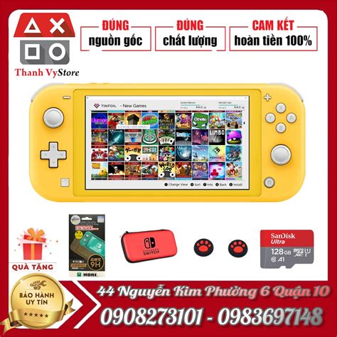 Nintendo Switch Lite Yellow modchip 128GB