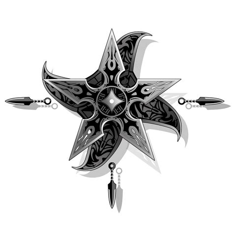 Tattoo Star | Star tattoos, Star tattoo designs, Ninja star