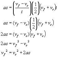 Derive Kinematic Equations Of Motion For Constant Acceleration ...