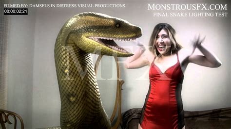 Sexy Snake Animation - CG Live Action Lighting Test - MonstrousFX.com ...