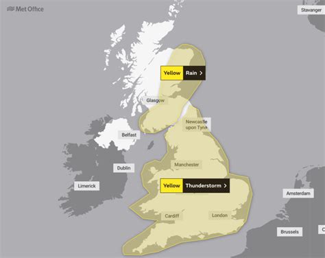 UK storm: Lightning tracker explained and what time the thunderstorms ...