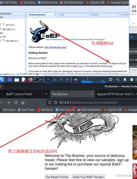 Kali beef-xss实现Xss详细教程。-CSDN博客