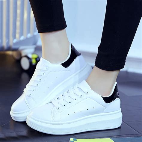 2018 White Casual Shoes Sneakers Retro Shoes Women Fashion Brand ...