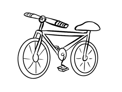 Imprimir: Dibujos de bicicleta para niños. Imprime y colorea este dibujo