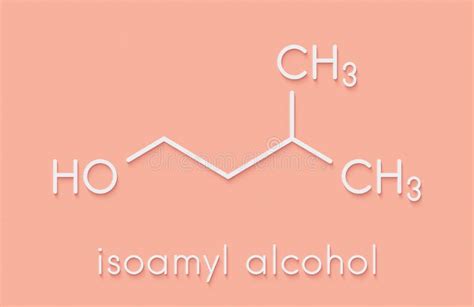 Isoamyl Alcohol Molecule. Skeletal Formula. Stock Vector - Illustration ...