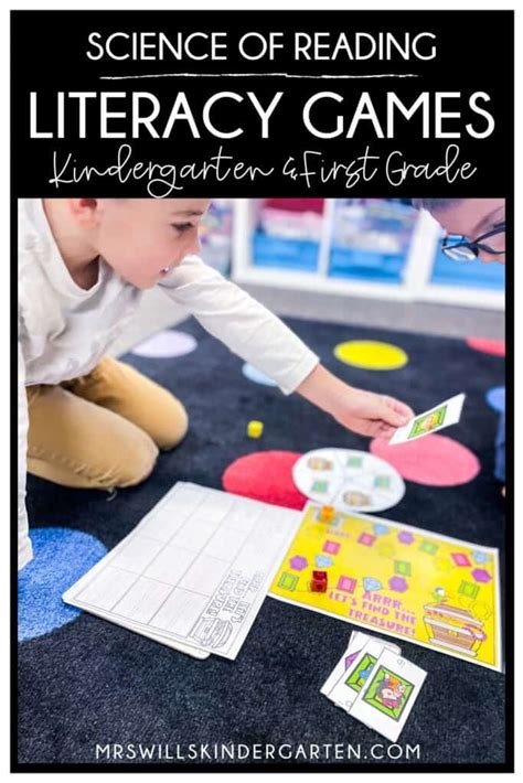 Fun Literacy Games for Kindergarten and First Grade