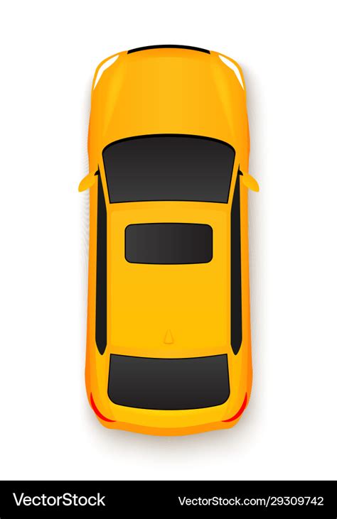 Car top view icon vehicle Royalty Free Vector Image