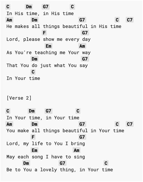 In His Time | Bible school songs, Lyrics and chords, Gospel song lyrics