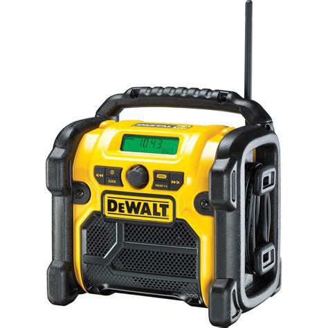 DeWalt DCR020-GB 18V XR Compact Digital DAB Radio 240V/14.4V/18V ...