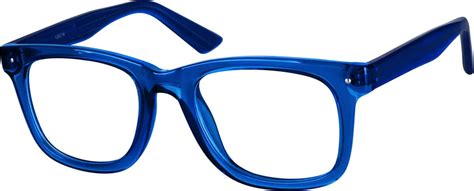 Blue Square Eyeglasses #1252 | Zenni Optical Eyeglasses