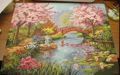 Japanese Garden Paint By Numbers · A Drawing Or Painting · Art and No ...