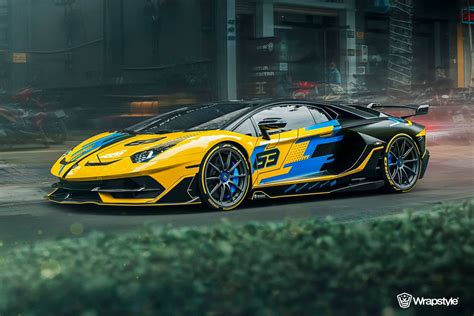 Lamborghini Aventador SVJ - Stripes Design | WrapStyle