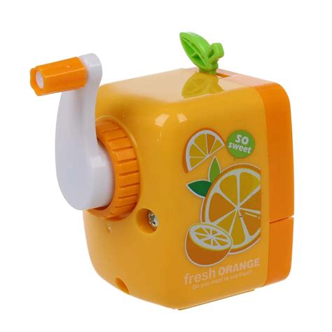 Aliexpress.com : Buy Perfect Orange Pencil Sharpener Hand Crank Manual ...