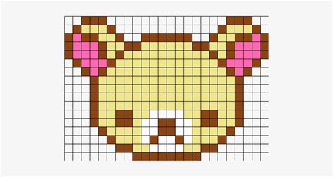 Korilakkuma Perler Bead Pattern / Bead Sprite - Pixel Art Grid Skull ...