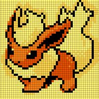 240-2407400_flareon-flareon-pixel-art.png by toia | Chart Minder