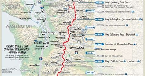 Take a Hike!: Map of the Pacific Crest Trail