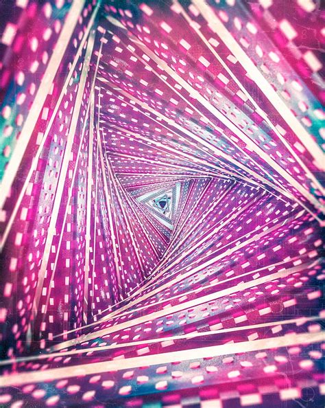 2K free download | Tunnel, glow, bright, perspective, 3d, HD phone ...