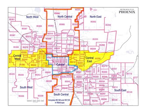 Phoenix Zip Code Map Printable