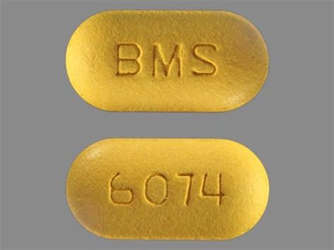 BMS 6074 Pill Yellow Oval 16mm - Pill Identifier