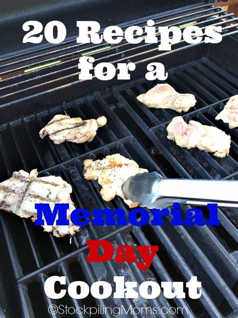 20 Recipes for a Memorial Day Cookout - STOCKPILING MOMS™