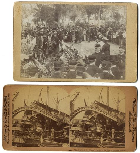 Lot Detail - USS Maine Wreckage and Victims Graves Photographs