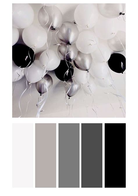 color palette, White, Grey, Silver, Black. #colorpallete | Renkler ...