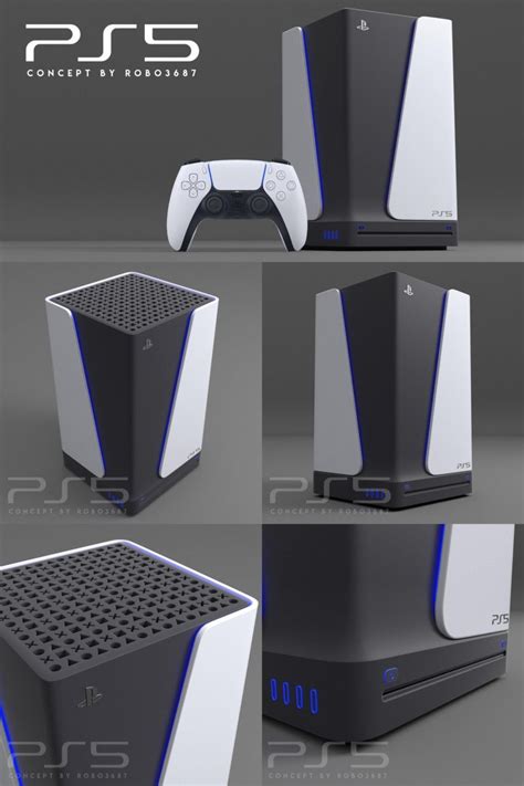 PS5, il design immaginato da due nuovi concept ispirati al controller ...