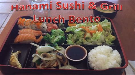 Hanami Sushi & Grill Lunch Bento Review - YouTube