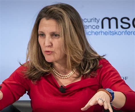 Chrystia Freeland : Chrystia Freeland announces sanctions on Saudis ...