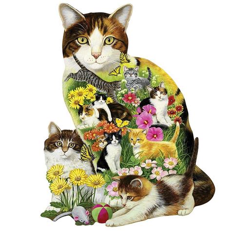 Cat Shaped Jigsaw Puzzles | Adorable Shaped Cat Jigsaw Puzzles | Cat ...