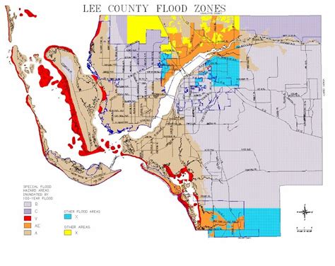 Map of Lee County Flood Zones | Flood zone, Flood insurance, Flood