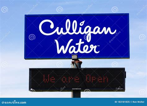 Culligan Water Dispenser And Trademark Logo Editorial Photo ...