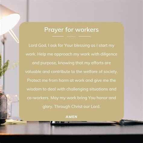 Prayer for Workers