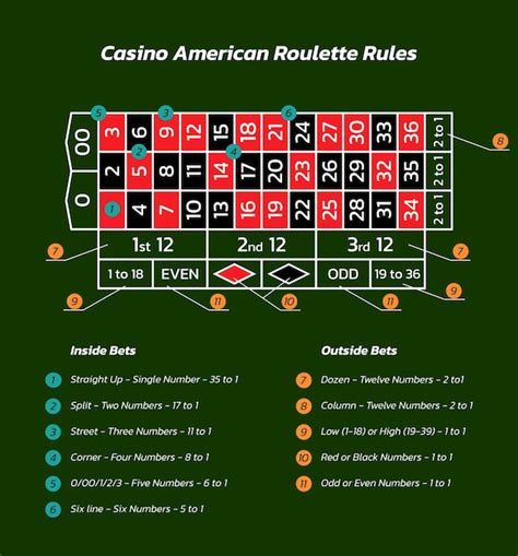 Premium Vector | Casino american roulette rules. infographics of ...