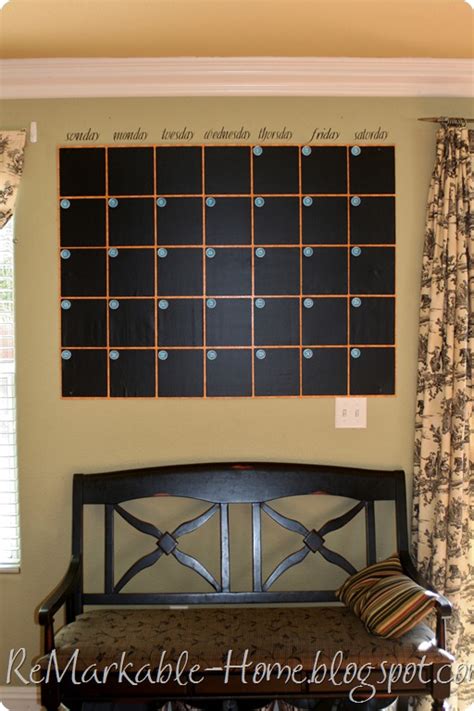 ReMarkable Home: CHALKBOARD CALENDAR