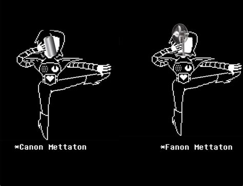 Canon vs. Fanon-Mettaton edition by OSOclever on DeviantArt