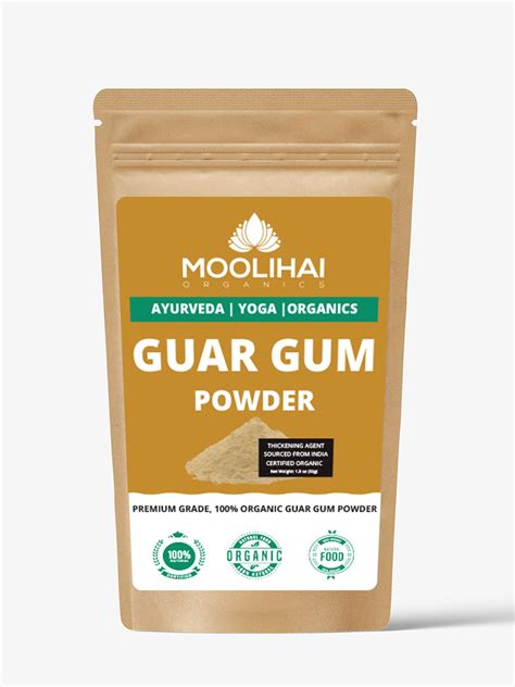 Buy Organic Guar Gum Powder | Great Thickener & Binder - Moolihai.com