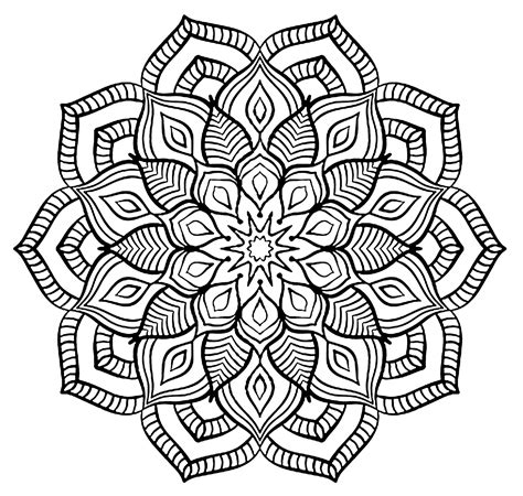 The Big Flower - Mandalas with Flowers & vegetation