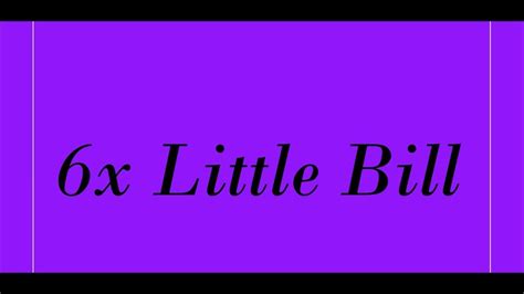 Little Bill Theme Song Lyrics - YouTube