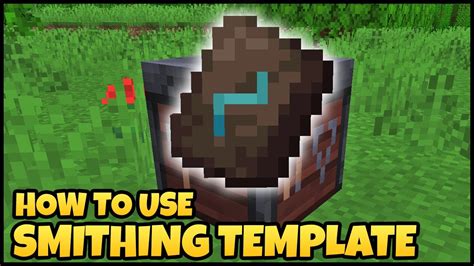 How To Use SMITHING TEMPLATE In MINECRAFT - YouTube