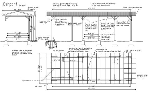 Plan complet de carport galvanisé - Plans & maisons